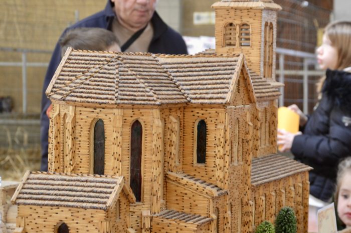 Foire agricole 2023 - Réplique en allumettes de l'église Saint-Jean-Baptiste de Samatan