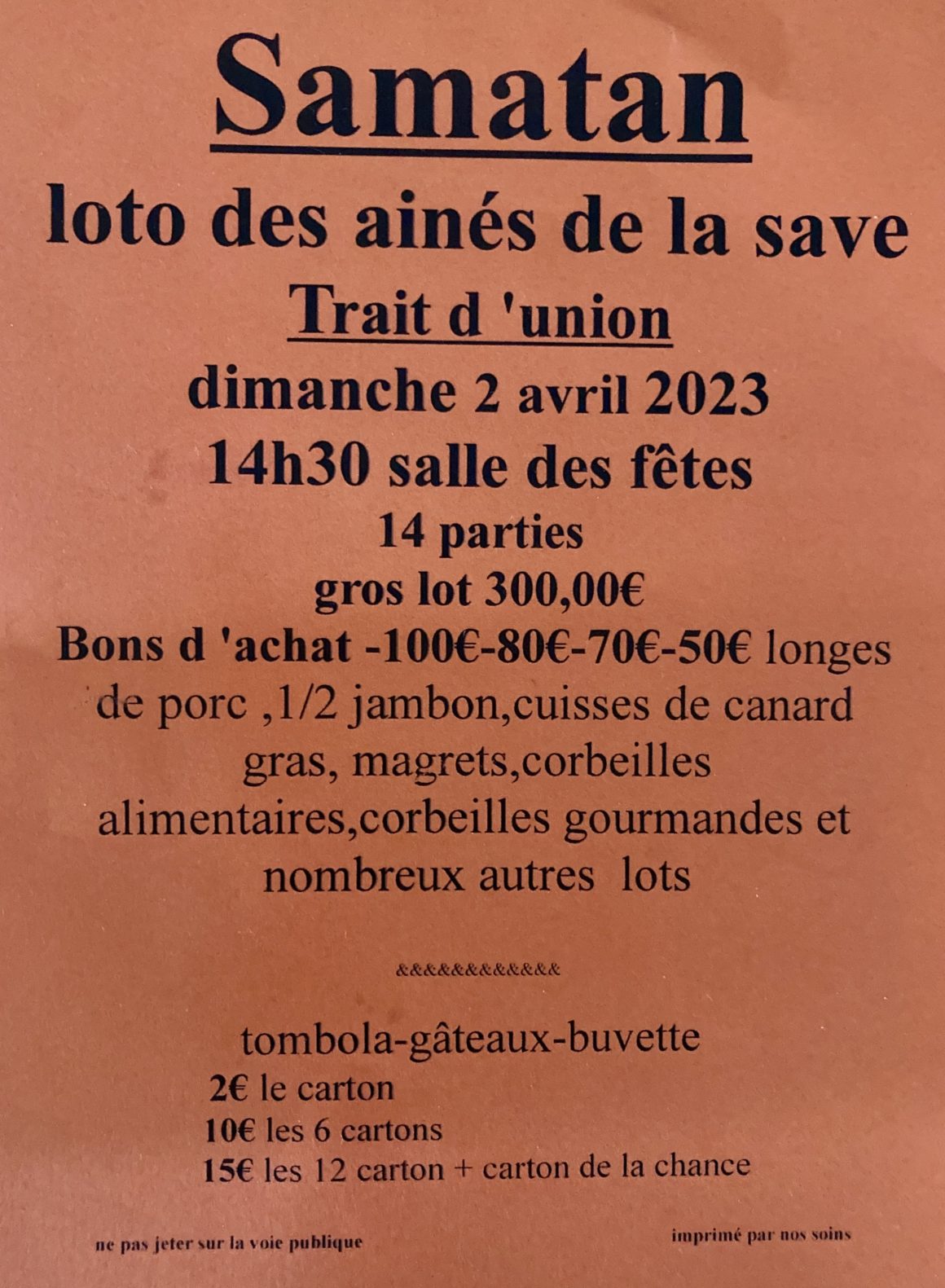 Loto 2 avril