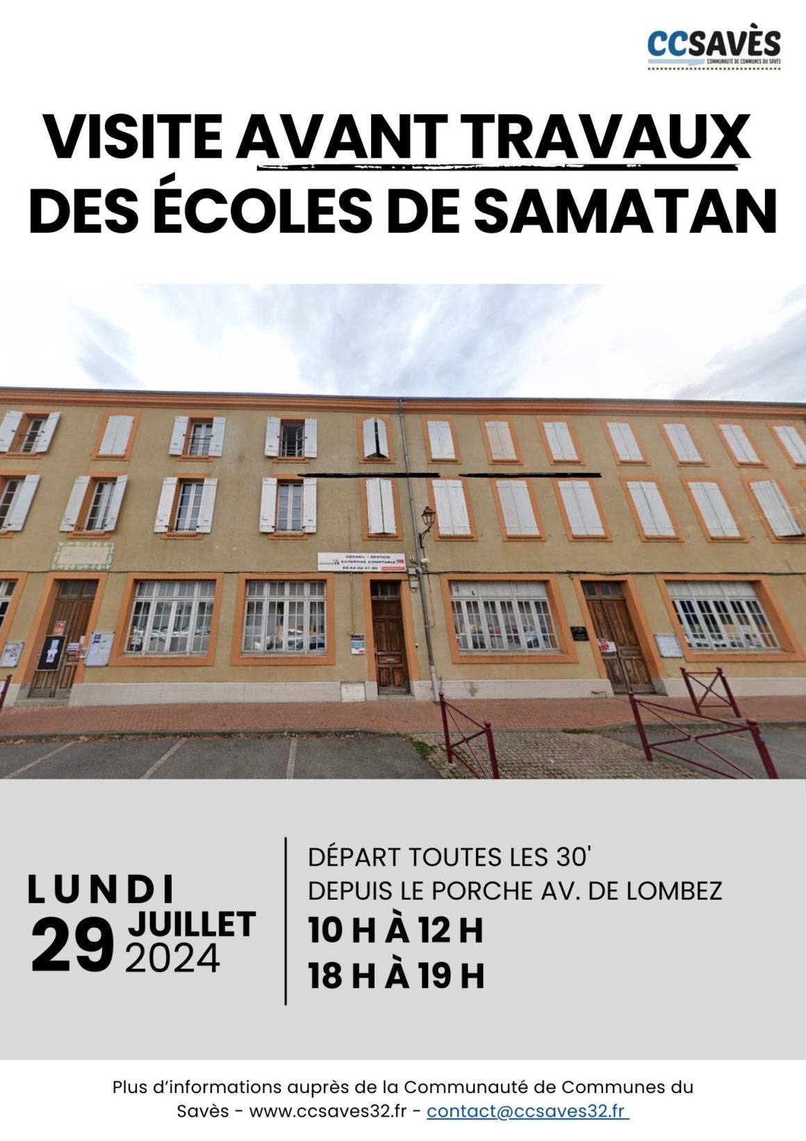 Visite écoles 29 juillet 2024