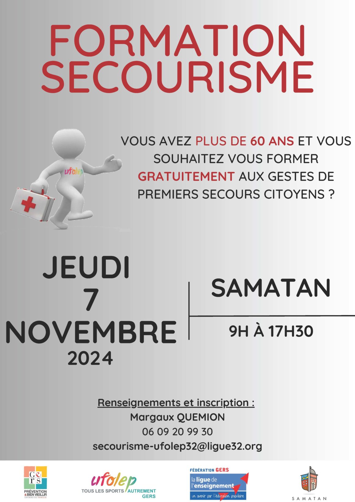 Formation secourisme 7 novembre