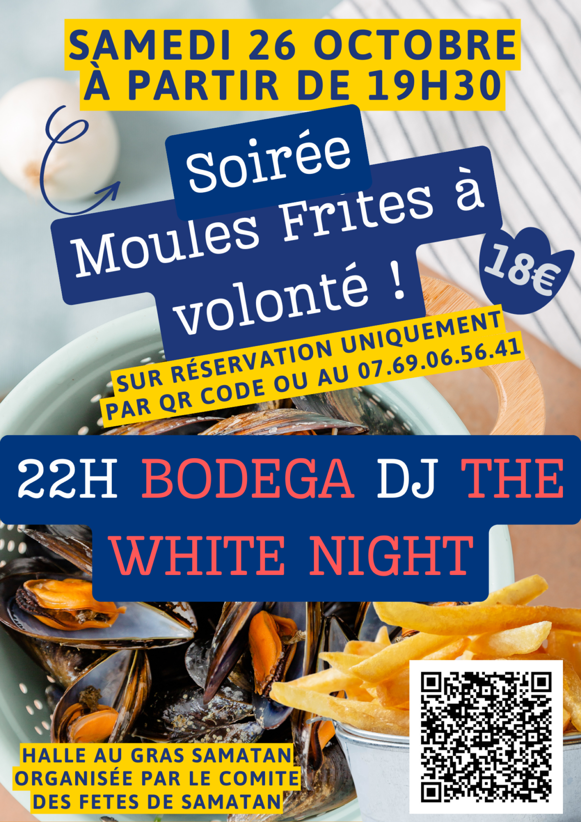 Soiree moules frites 26 octobre