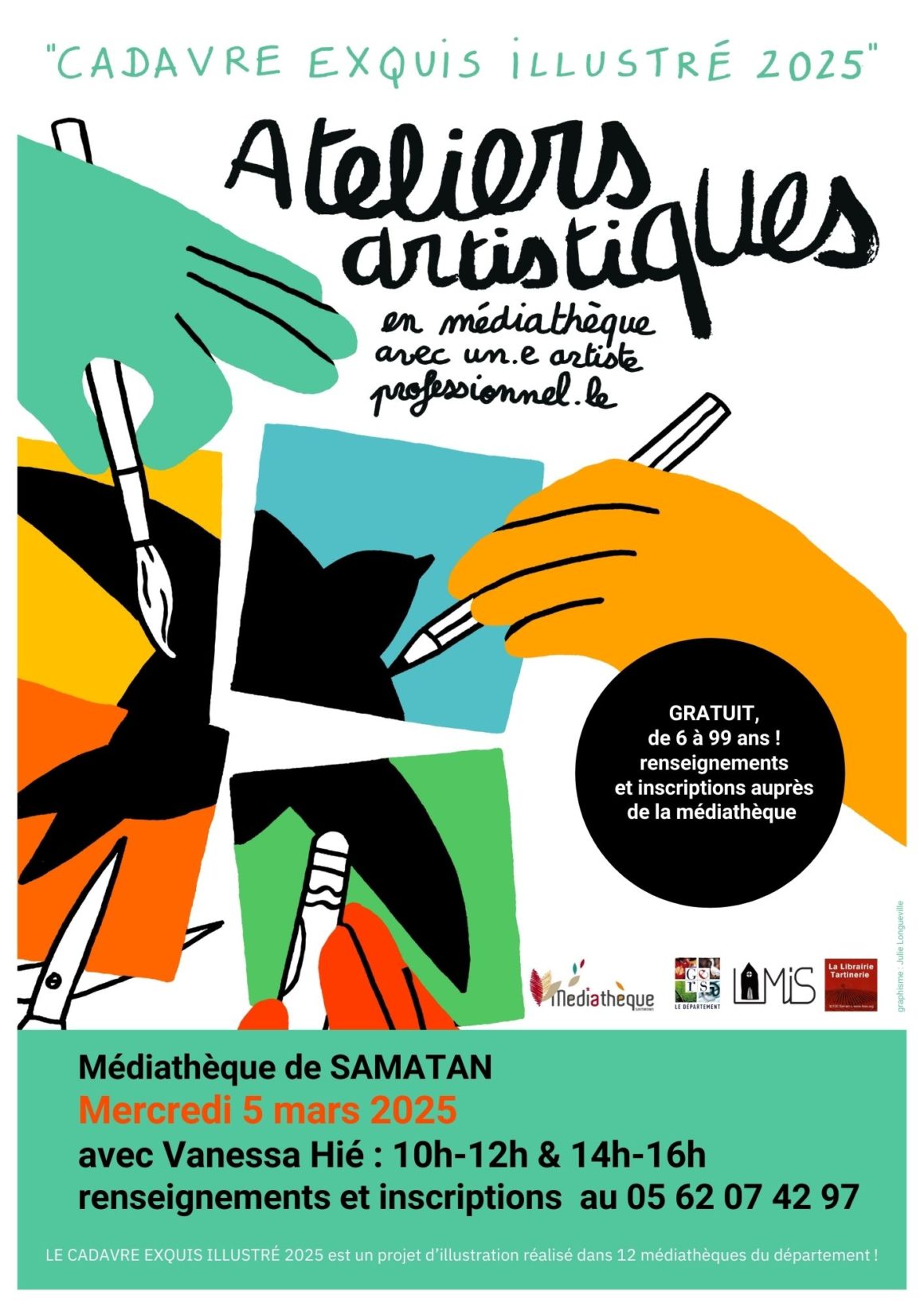 atelier médiathèque 5 mars 2025