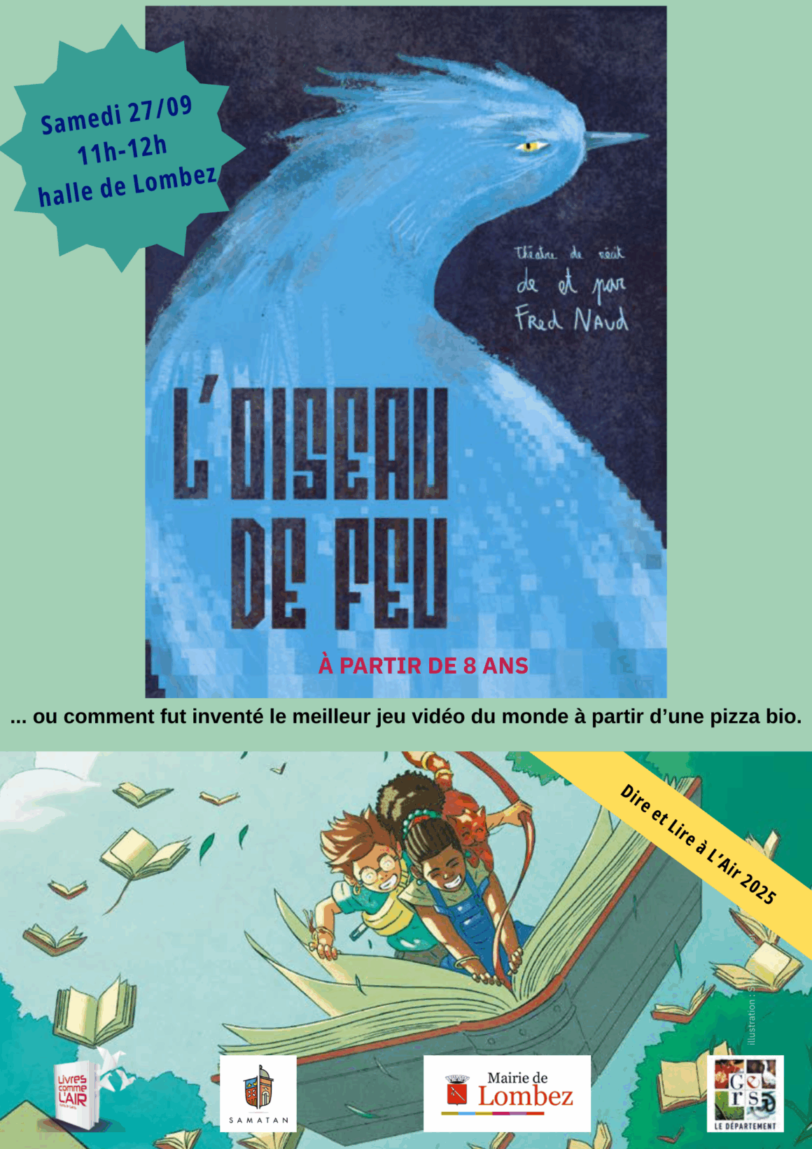 Spectacle l'oiseau de feu-dire et lire à l'air