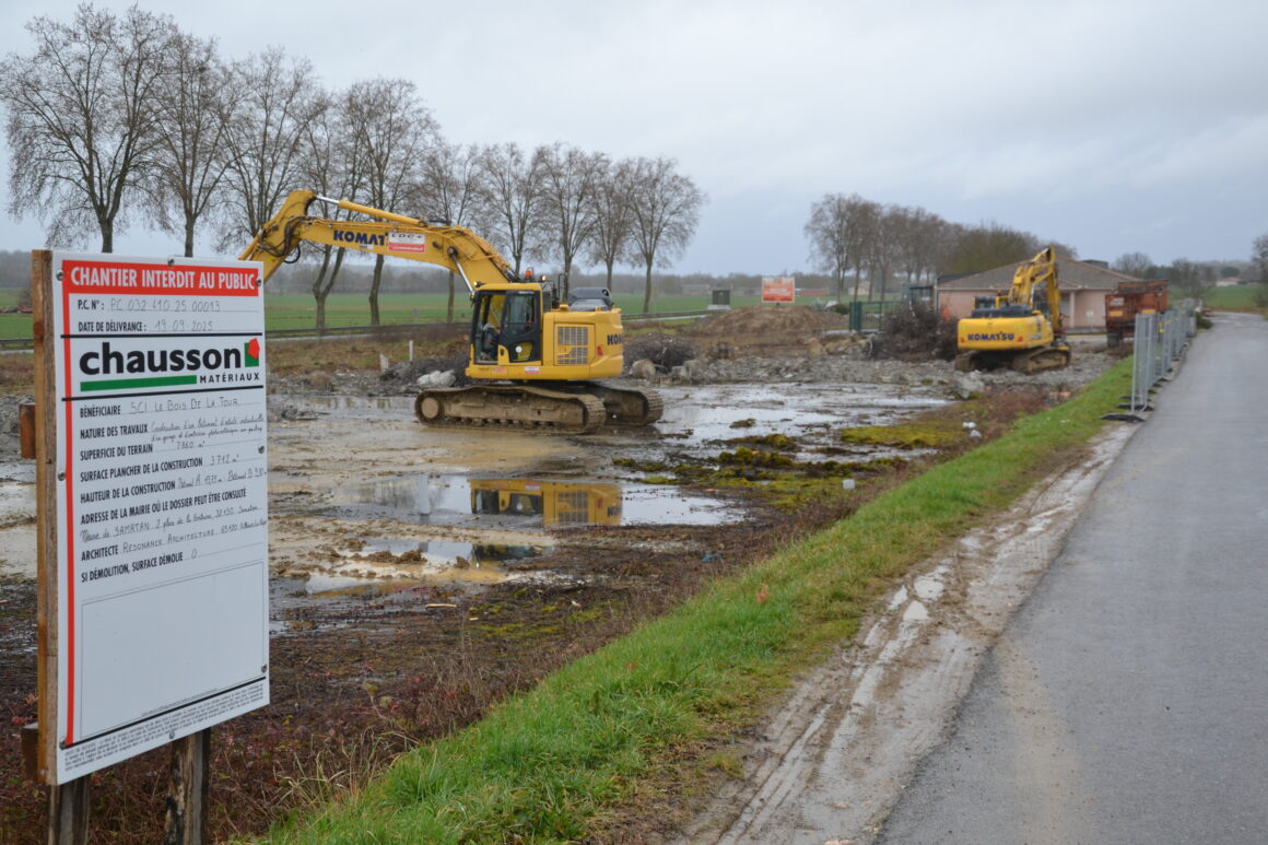 chantier zone de la tour - janvier 2026