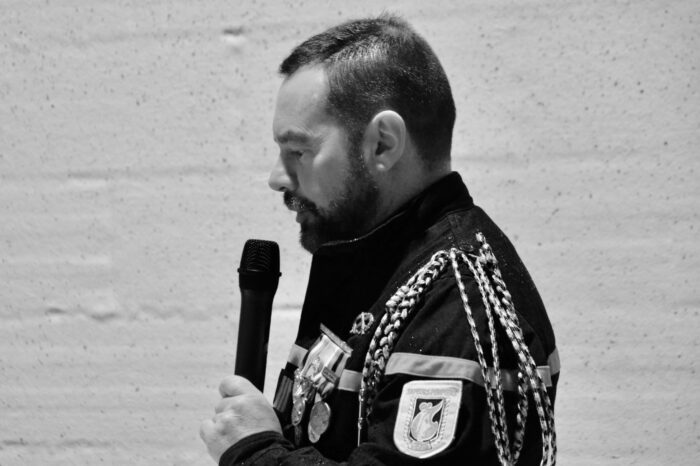 Sainte-barbe2 2026 - Le sergent-chef Martial Voirin, maître de cérémonie